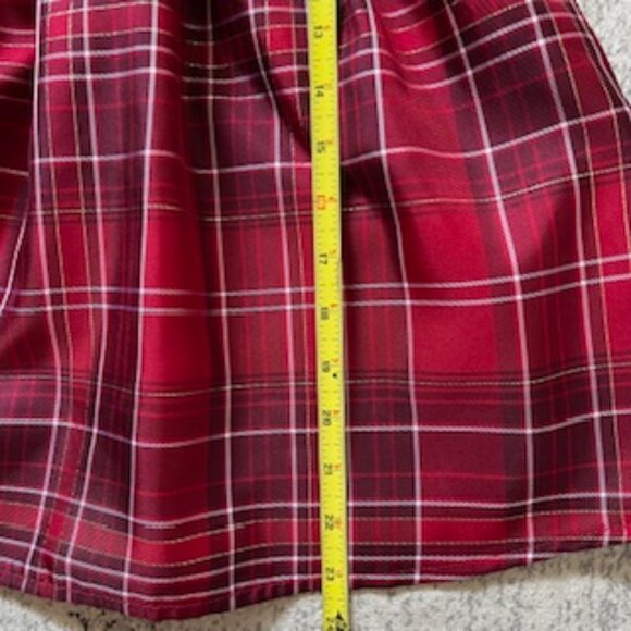 🧡3/15 The Children's Place Velvet Black/Red/Gold Dress Girls 5T - Picture 7 of 9